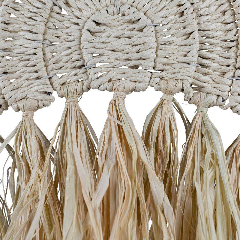 Harmony Arch Hanging Accent Seagrass & Raffia - Foreside Home & Garden