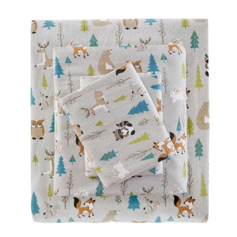 Madison Park Cozy Flannel 100% Cotton Sheet Set