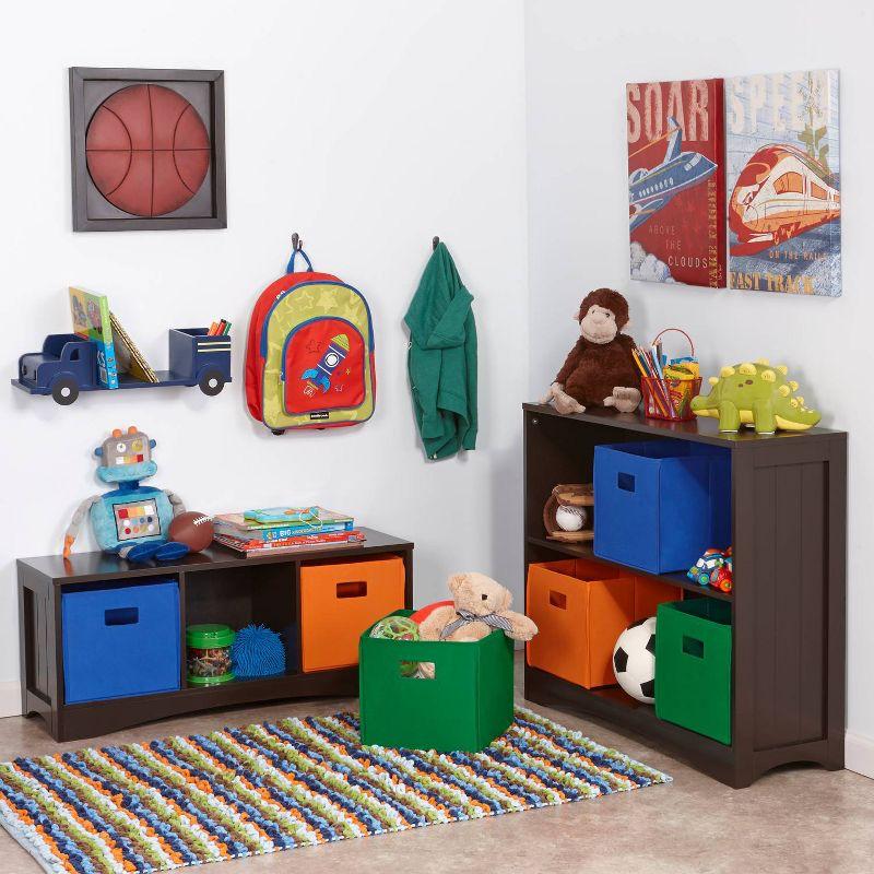 RiverRidge Home RiverRidge Kids Playroom Horizontal Toy Organizer Bookshelf with Open Storage Shelves