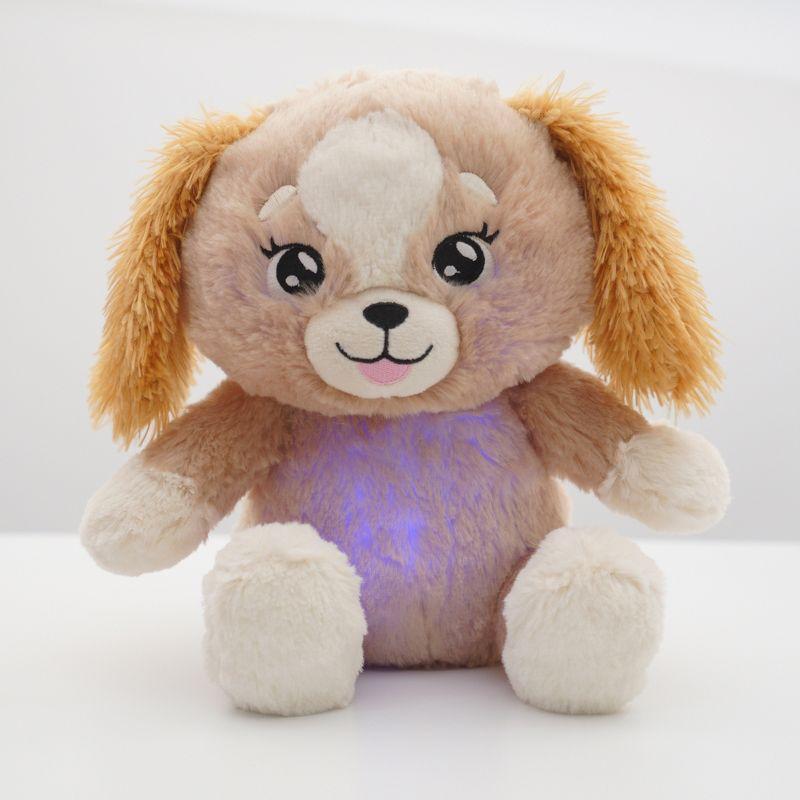 Happy Nappers: Lullabrites Brown Dog - Musical Light Up Bedtime Plush