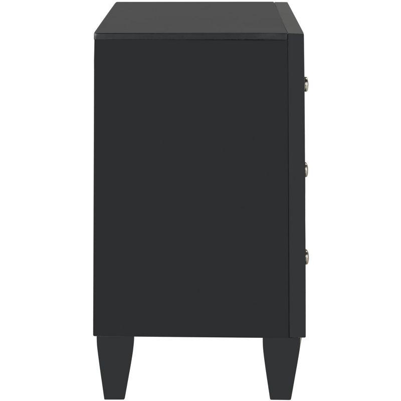 Marlon 3 Drawer Chest - CHS9202 - Black - Safavieh