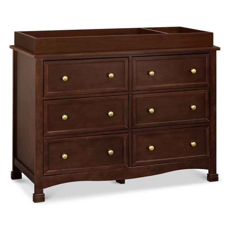 Espresso Nursery 6-Drawer Double Dresser for Ample Storage