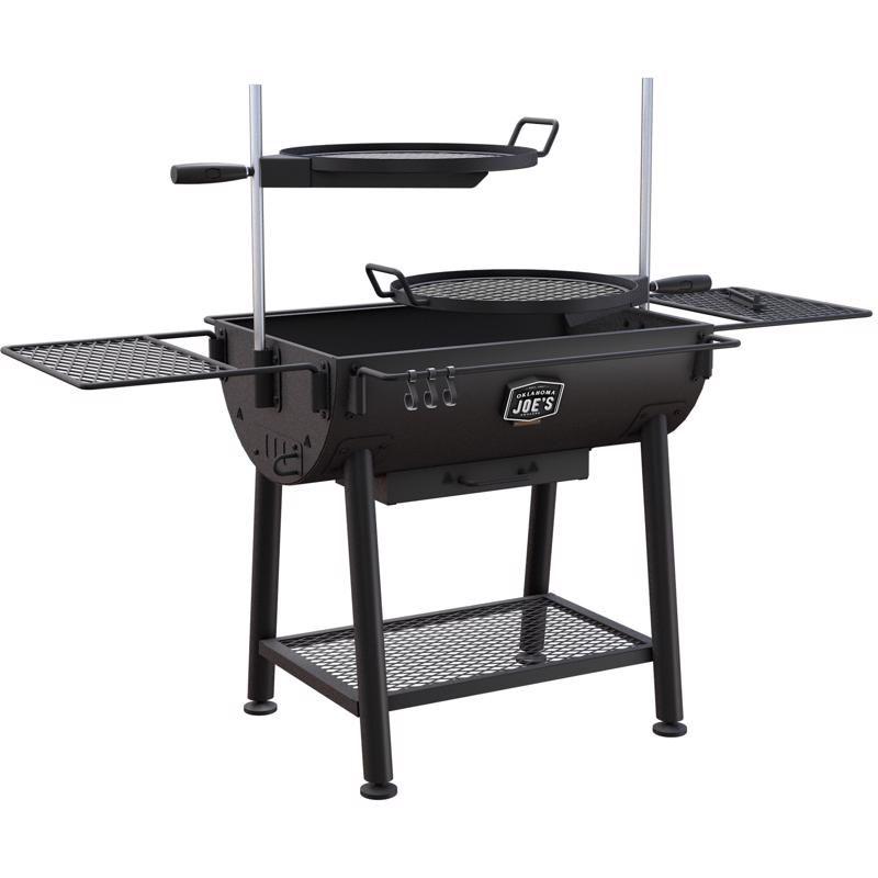 Oklahoma Joe's 47" Black Steel Charcoal/Wood Grill