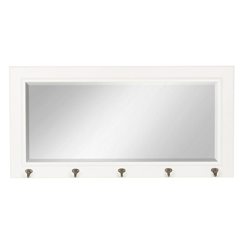 36" x 18" Pub Mirror with Metal Hooks - DesignOvation