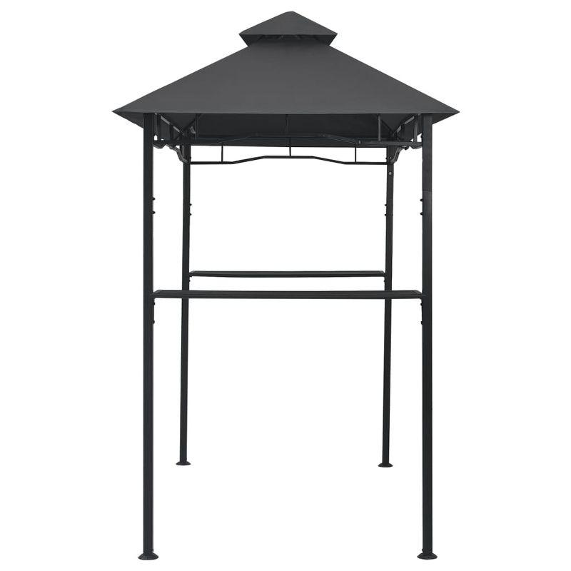 vidaXL BBQ Gazebo 7.9'x4.9'x8.4' Anthracite Steel