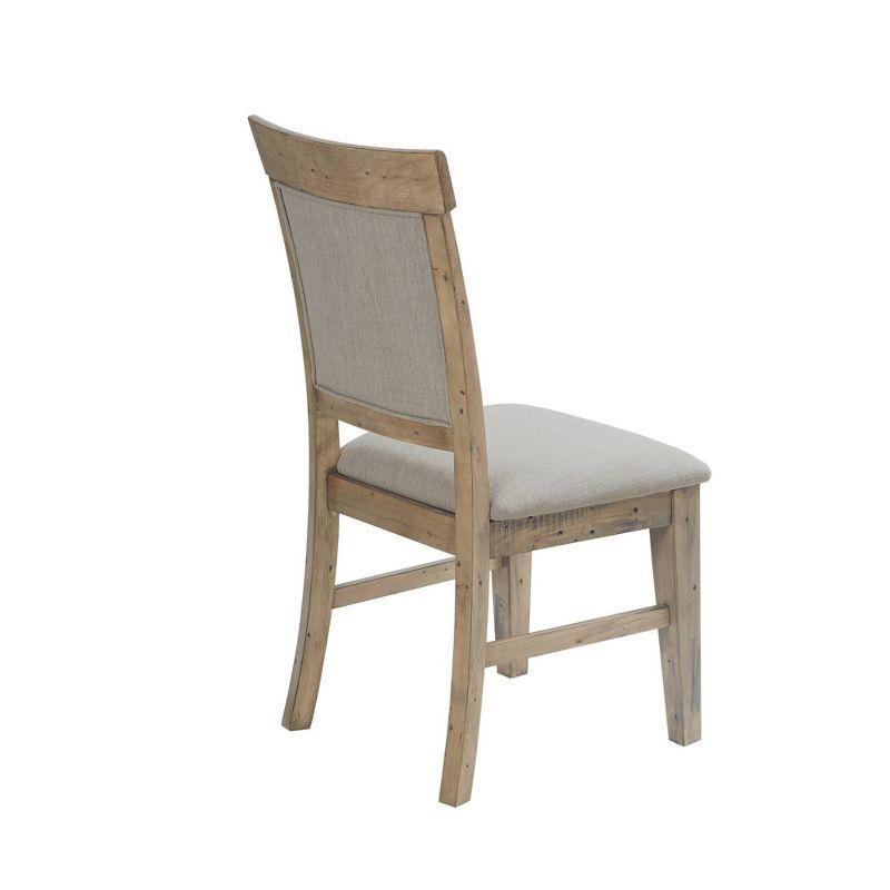 Ink+Ivy 2pk Oliver Dining Side Chairs Cream/Gray: Upholstered Polyester, Wood Frame, Foam Fill