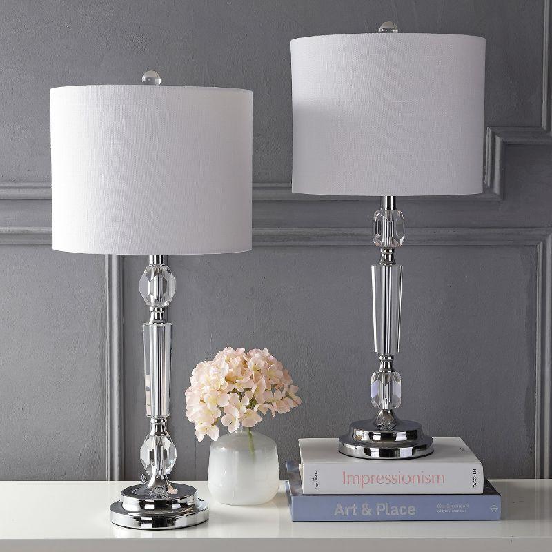 JONATHAN Y Victoria Crystal LED Table Lamp