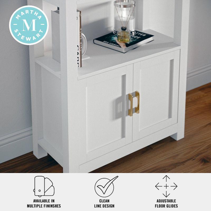 Martha Stewart Teague Martha Stewart 68" Shaker Bookcase with Storage Cabinet
