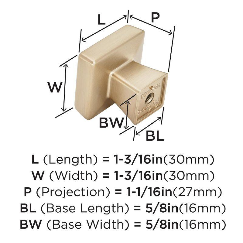 Amerock Blackrock Square Cabinet or Furniture Knob