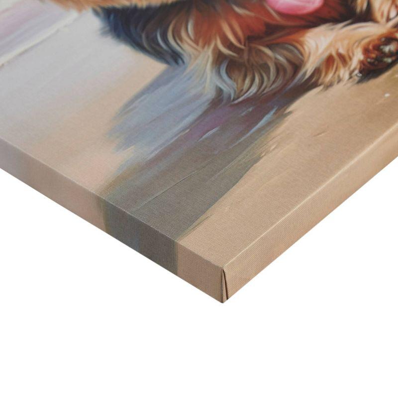 510 Design Beach Dogs Yorkie Canvas Wall Art