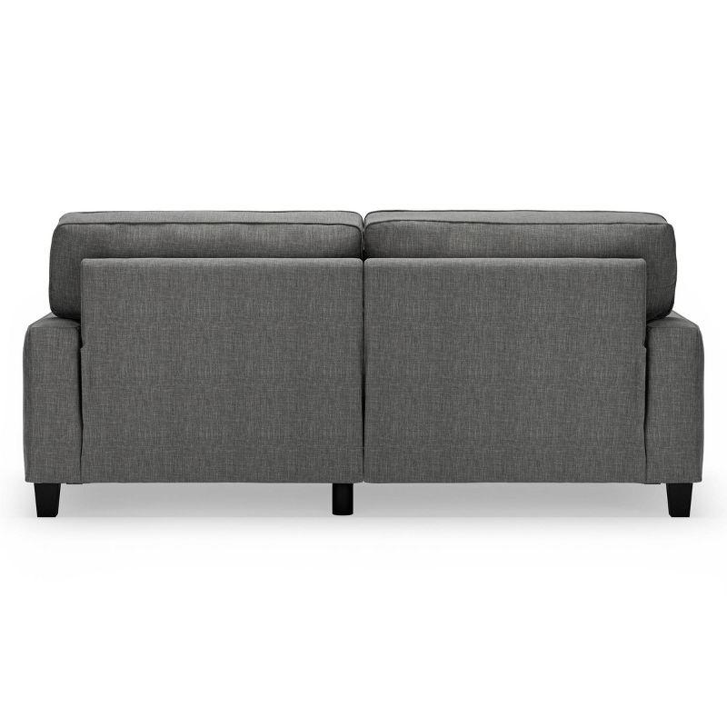 Serta Palisades 78" Track Arm Sofa, Easy Care Fabric, Soft Pillow Back, Pocket Coil Seat Cushions