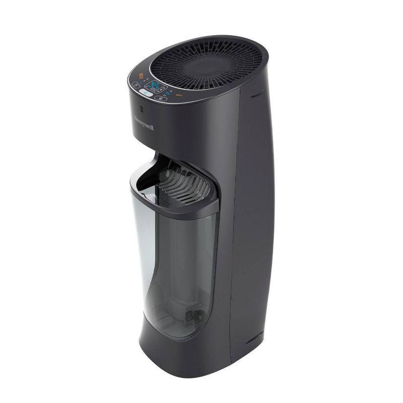 Honeywell Removable Top Fill Tower Humidifier: Cool Mist, 3 Settings, Adjustable Humidity, Portable, Black, ETL Listed