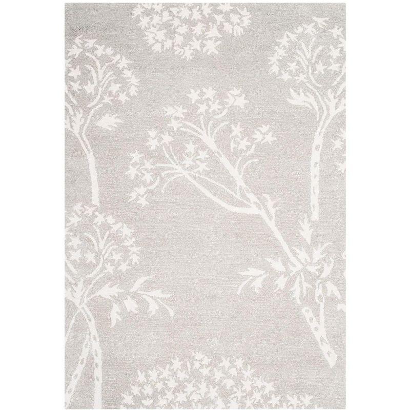 Bella Lani 4' x 6' Gray Hand-Tufted Wool Area Rug