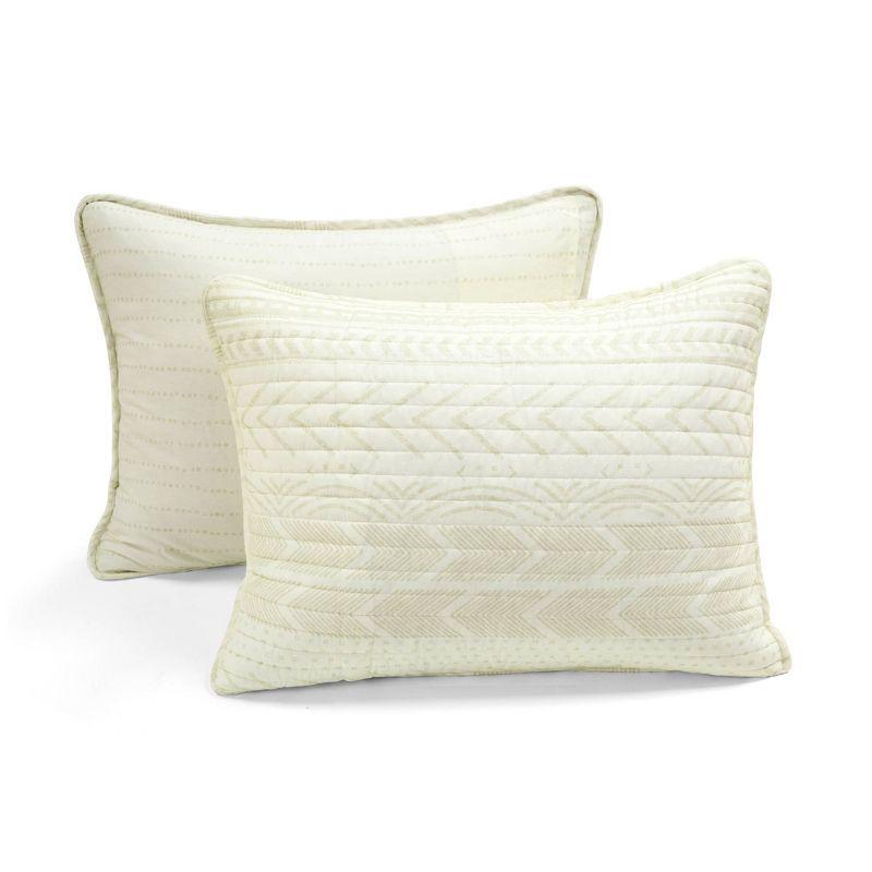 Lush Décor 3pc Hygge Geo Reversible Cotton Quilt & Sham Set