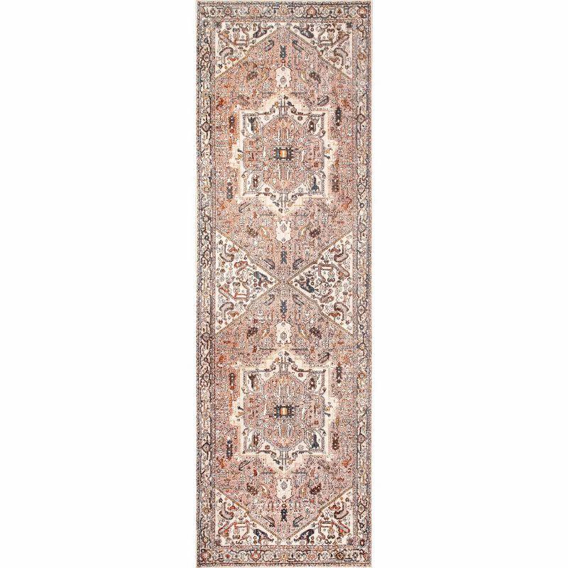 Nuloom Harriet Vintage Medallion Fringe Indoor Area Rug