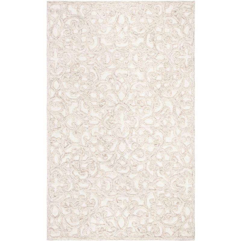 Trace TRC103 Hand Tufted Indoor Accent Rug - Camel/Ivory - 3'x5' - Safavieh
