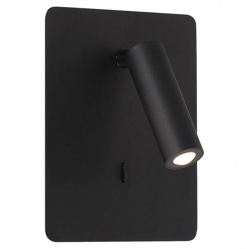 Matte Black Adjustable Cylinder LED Wall Sconce