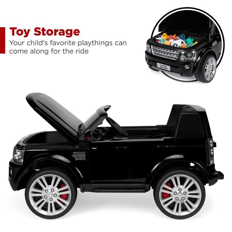 Best Choice Products 12V 3.7 MPH 2-Seater Licensed Land Rover Ride On Car Toy w/ Parent Remote Control - Black