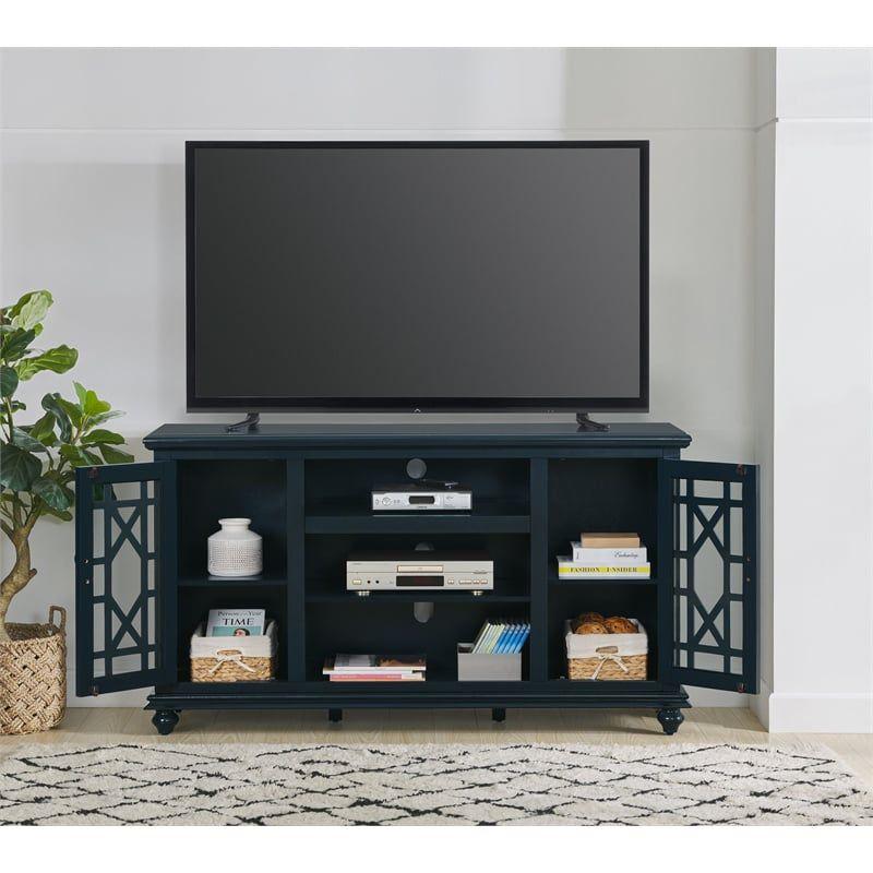 Martin Svensson Home Elegant 2 Door Catalina Blue 63" TV Stand