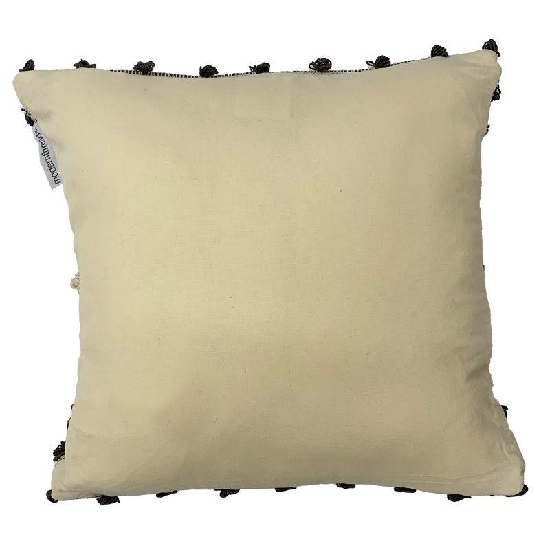 Handcrafted Inda Cotton Euro Decorative Pillow Cover 19" x 14"