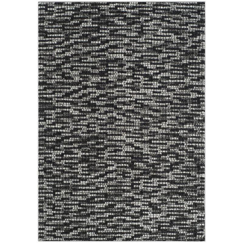 Porcello PRL6941 Power Loomed Indoor Accent Rug - 2'7"x5' - Light Grey/Charcoal - Safavieh