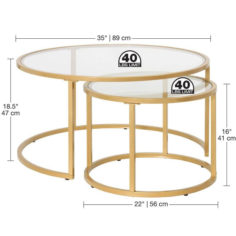 Round Camber Elite Nesting Coffee Table - studio designs