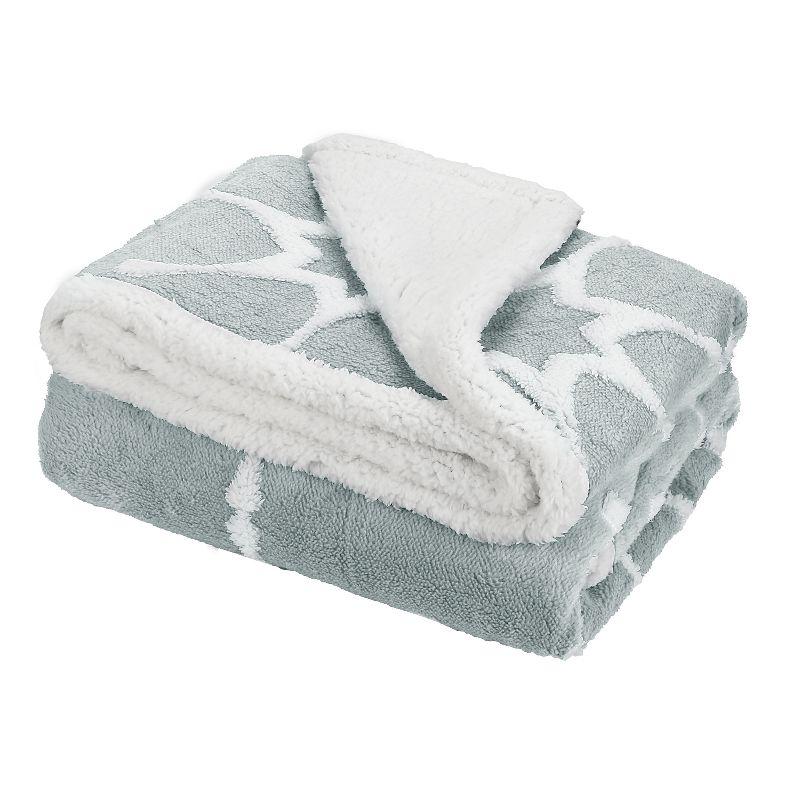 Catalonia Catalonia Sherpa Throw Blanket, Super Soft Fuzzy Plush Bed Throw TV Blanket, 50" x 60", Holiday Throw