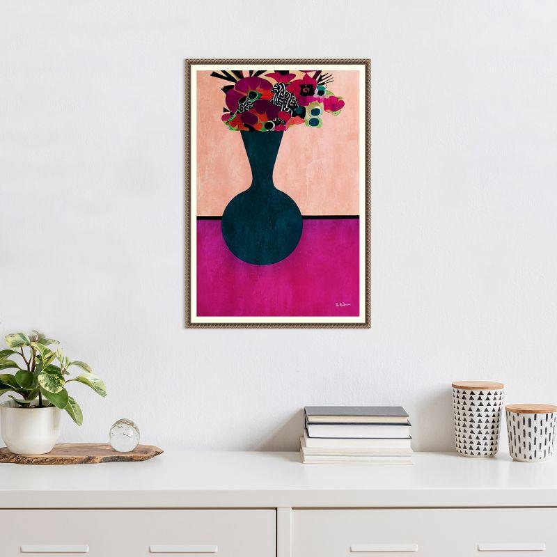 Amanti Art My Little Flowers by Bo Anderson Canvas Wall Art Print Framed 16 x 23-in.