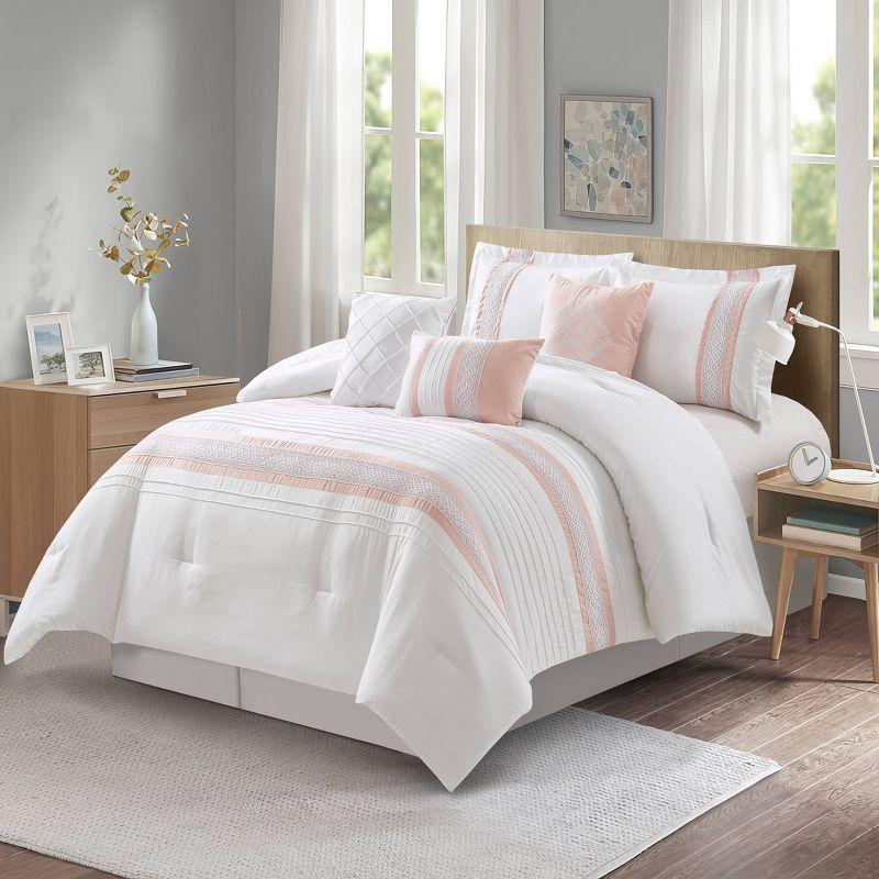 Durango 7 Piece Striped & Soft Comforter Set