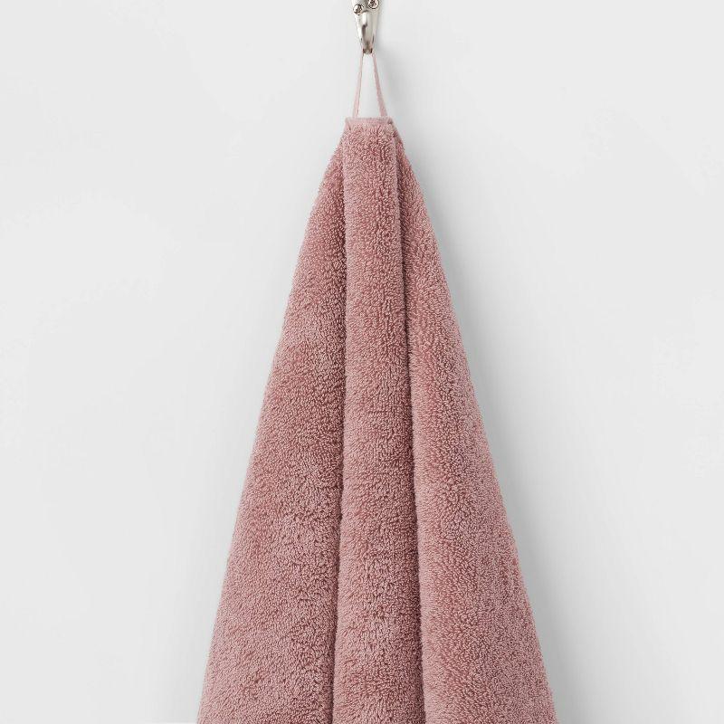 Performance Plus Bath Towel Mauve - Threshold™: Heavyweight Cotton, Fade-Resistant, OEKO-TEX Certified