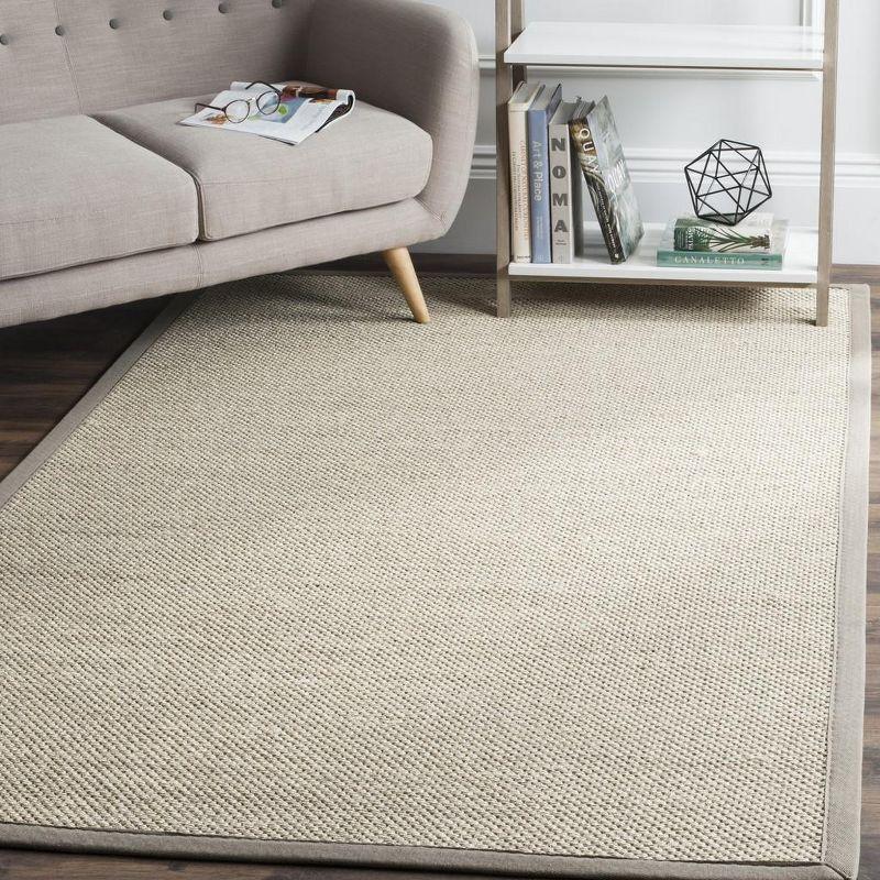 Hand-Knotted Marble & Khaki Eco-Friendly 5' x 8' Area Rug