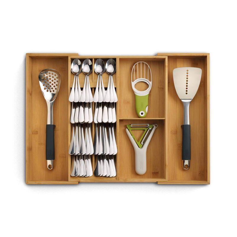 Joseph Joseph DrawerStore Bamboo Expandable Cutlery, Utensil and Gadget Organizer