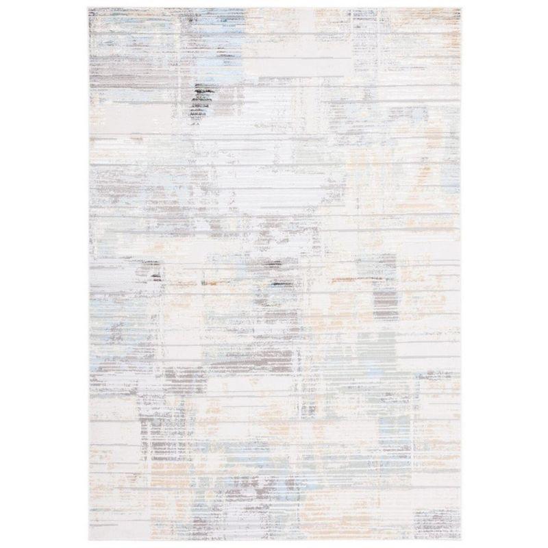 Bel Air BLA226 Power Loomed Area Rug - Dark Grey/Gold - 8'x10' - Safavieh.