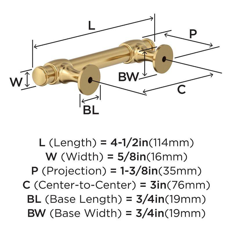 Winsome 3 in (76 mm) Center-to-Center Cabinet Pull