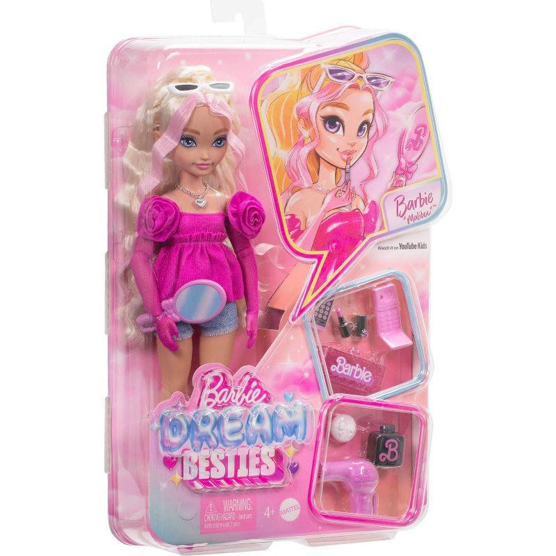 Barbie Dream Besties Malibu Fashion Doll Blonde Hair/Blue Eyes with 8pc Makeup & Hair Accessories