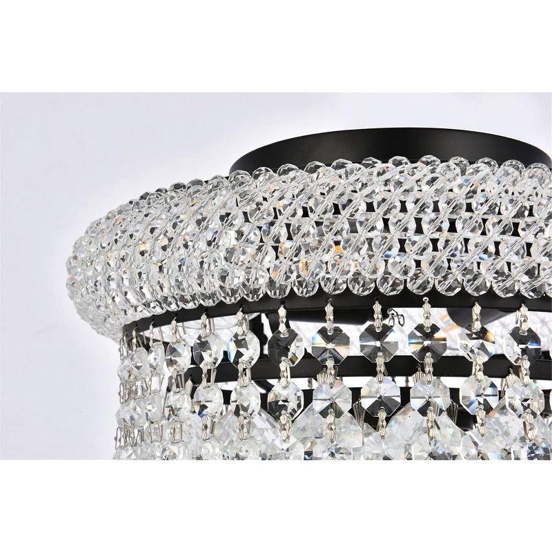 Elegant Lighting Primo 12 inch black flush mount