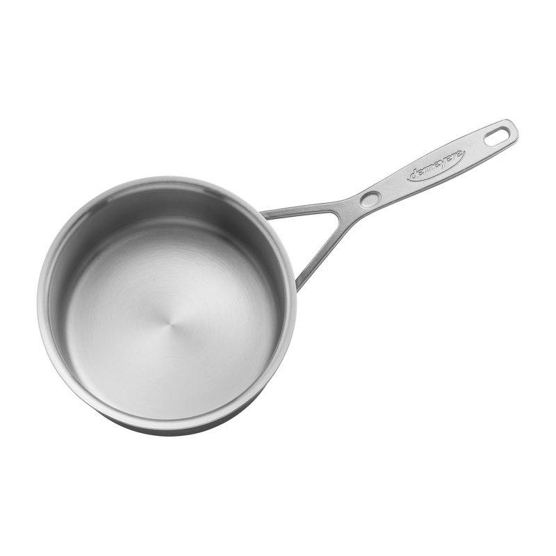 Demeyere 5-Ply 2-Quart Stainless Steel Saucepan with Lid