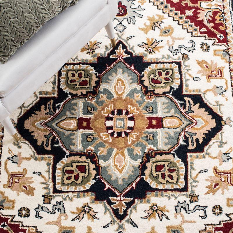 Heritage HG625 Handmade Area Rug - 5'x8' - Ivory/Red - Safavieh