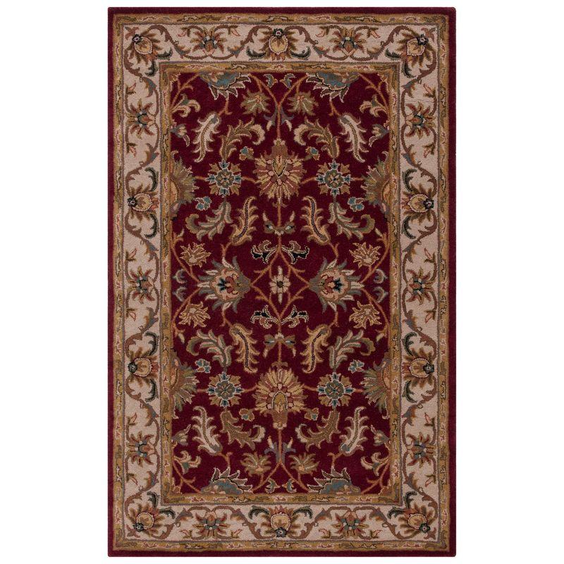 Heritage HG628 Hand Tufted Area Rug - Red/Ivory - 4'x6' - Safavieh.