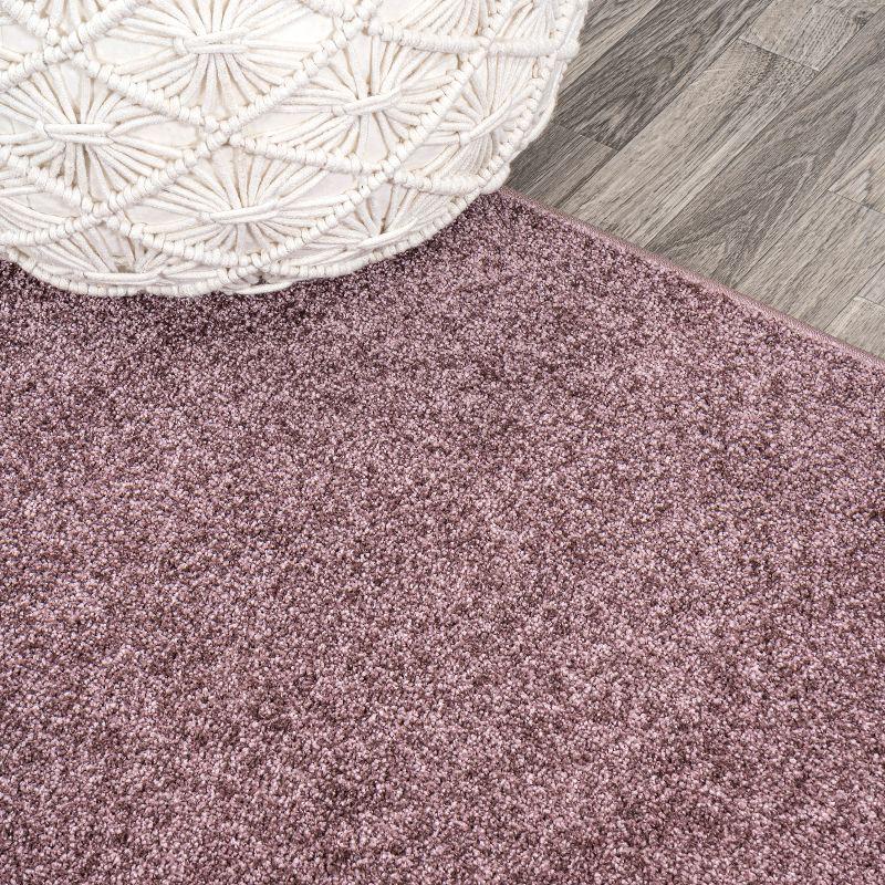 8'x10' Haze Solid Low-Pile, Light Purple - JONATHAN Y
