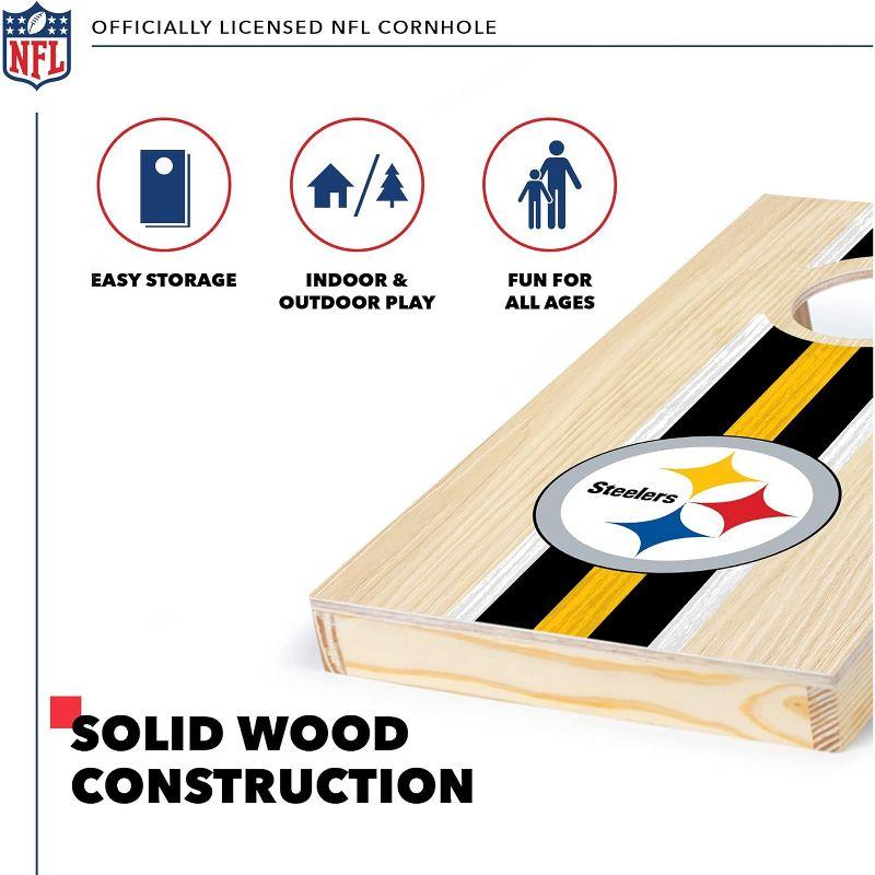 NFL Pittsburgh Steelers 1'x2' Wood Cornhole Set