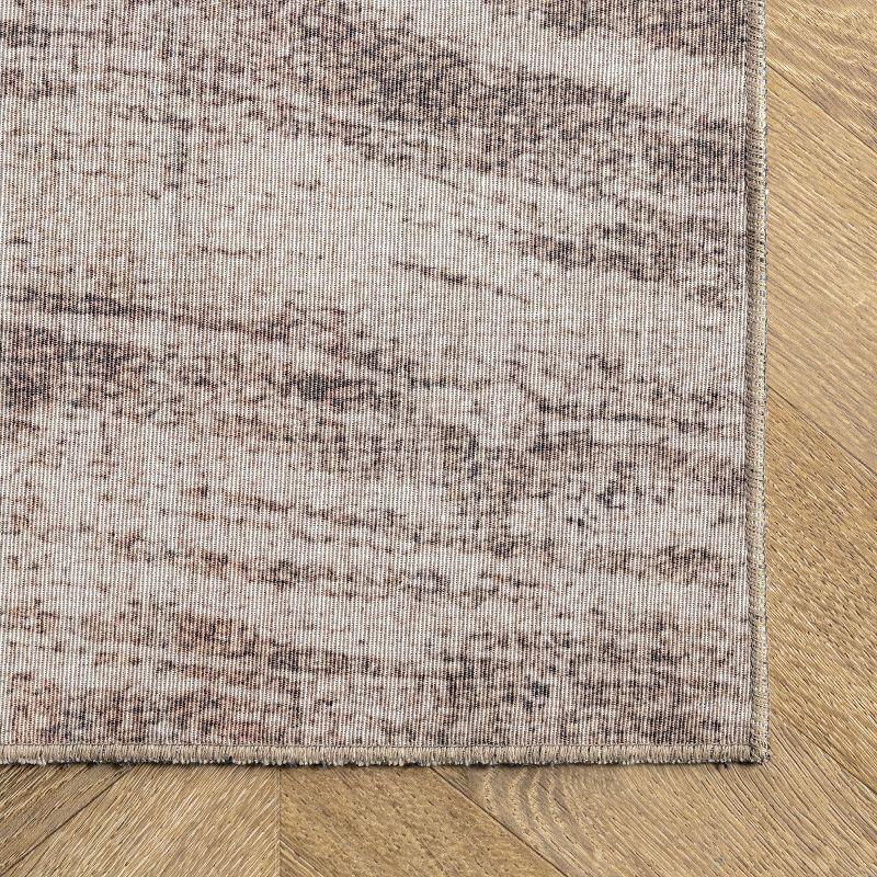 Nuloom Charmaine Abstract 8x12 Machine Washable Indoor Area Rug for Living Room Bedroom Dining Room Kitchen, Beige/Ivory