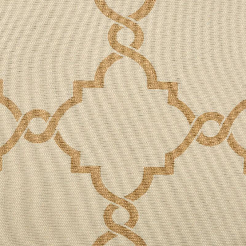 Saratoga Fretwork Print Grommet Top Window Valance