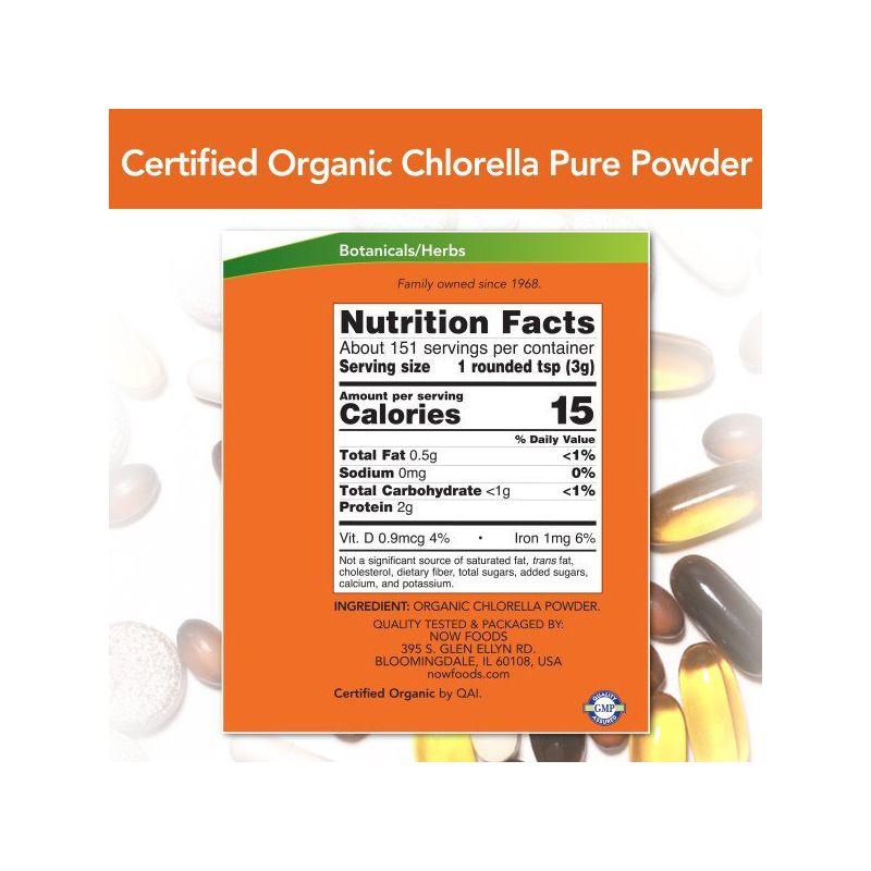 Chlorella Powder by Now Foods  -  1 lbs Powder
