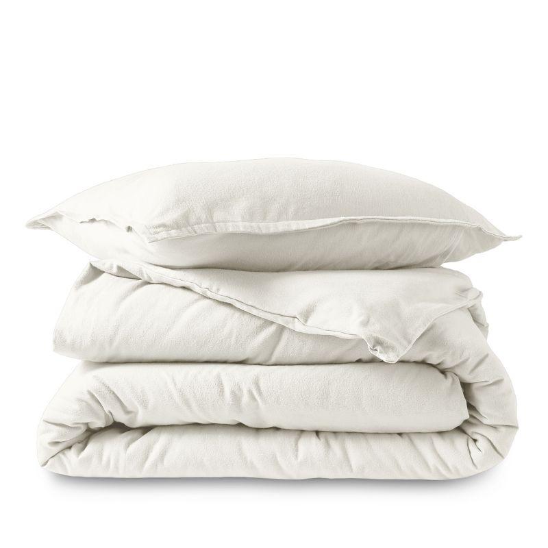 Cotton Flannel Duvet Cover & Sham Set by Bare Home