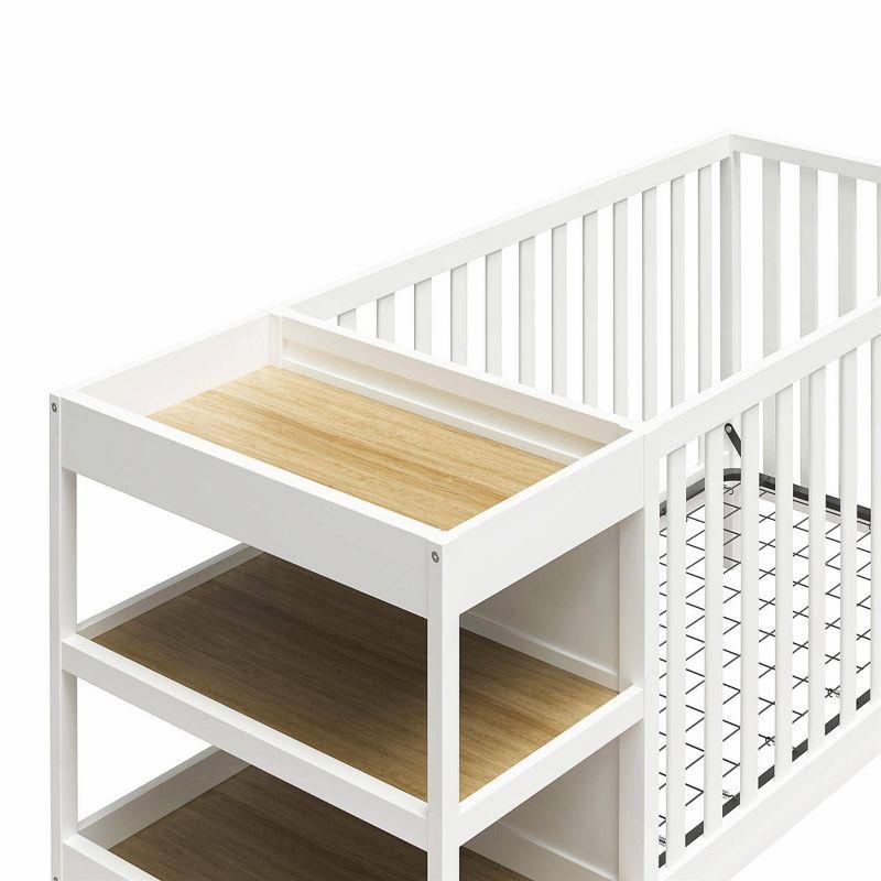 White Pine 3-in-1 Convertible Crib and Changer Combo