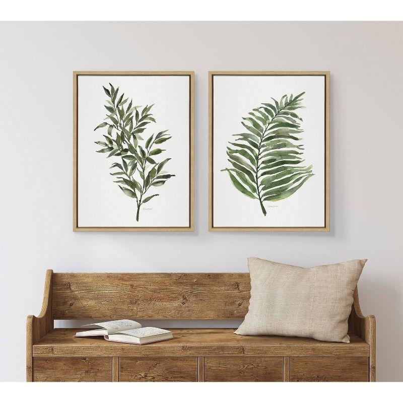 Green Fern Framed Canvas Wall Art by Patricia Shaw