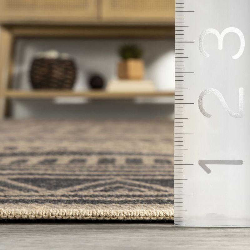 Nuloom Anisa Stripe Easy-Jute Pet Friendly Machine Washable Area Rug, 8' x 10', Natural