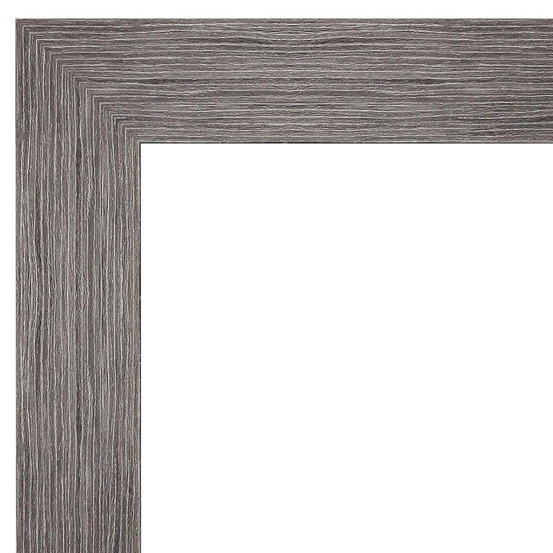 Amanti Art Pinstripe Plank Grey Picture Frame Opening Size 18x24 in.