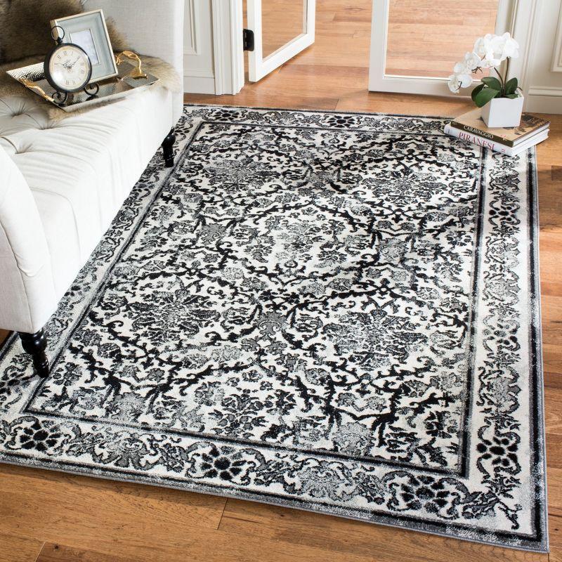 Evoke EVK242 Power Loomed Indoor Area Rug - Ivory/Grey - 8'x10' - Safavieh